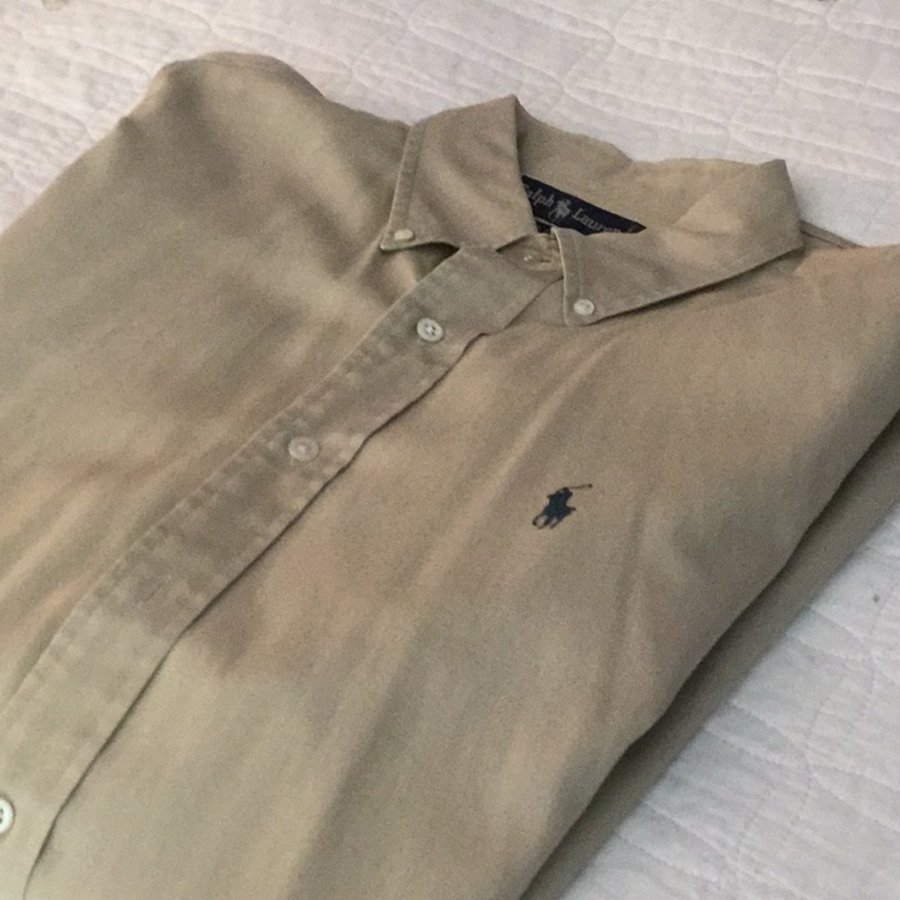 📜 khaki RL Dress Shirt Father’s Day 👔 - Picture 6 of 7